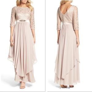 Eliza J. Formal Lace and chiffon dress siz…